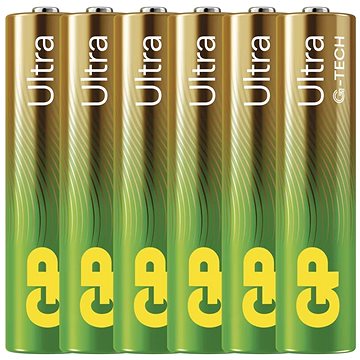 

GP Alkalická baterie Ultra AAA (LR03), 6 ks