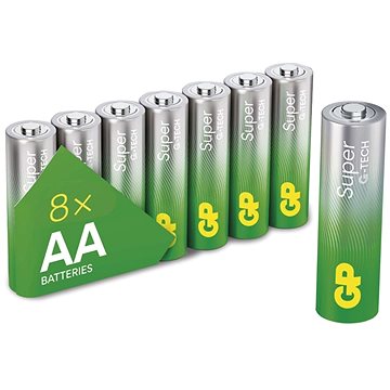 

GP Alkalická baterie Super AA (LR6), 8 ks