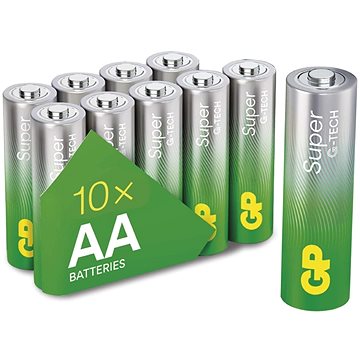 

GP Alkalická baterie Super AA (LR6), 10 ks