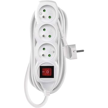 

Emos prodlužovací 250V, 3x zásuvka, 5m, bílý