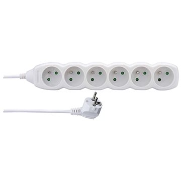 

EMOS Prodlužovací kabel – 6 zásuvek, 2m, bílý
