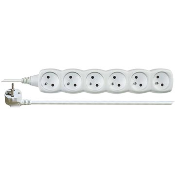 EMOS Prodlužovací kabel – 6 zásuvek, 3m, bílý