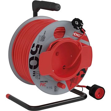 

EMOS PVC prodlužovací kabel na bubnu – spojka, 50m, 1,5mm2