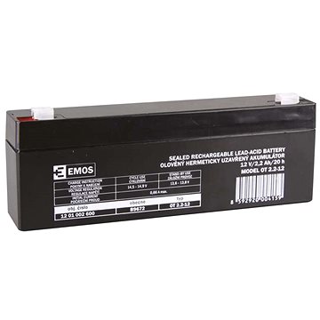 

EMOS Bezúdržbový olověný akumulátor 12 V/2,2 Ah, faston 4,7 mm