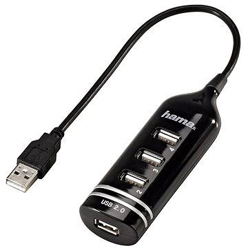 Hama USB 2.0 HUB 4 port černý - USB Hub