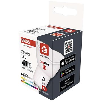 

EMOS Chytrá LED žárovka GoSmart MR16 GU10 4,8 W (35 W) 400 lm RGB stmívatelná Zigbee
