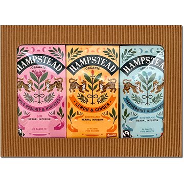 

Hampstead Tea BIO Dárkový balíček výběr bylinných čajů 3 × 20 ks