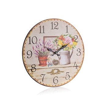 

HOME DECOR Nástěnné hodiny Flower mix 34 cm