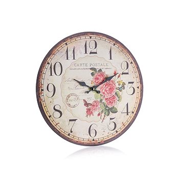 

HOME DECOR Nástěnné hodiny Carte Postale 34 cm