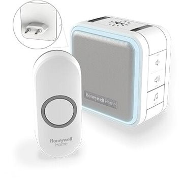 

Honeywell DC515NP2 bezdrátový zvonek Series 5, 150 m, 6 melodií, základna do zásuvky