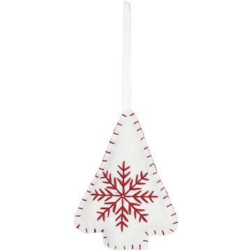 

H&L Vánoční ozdoby - žávěsný strom, bílý, 10 cm