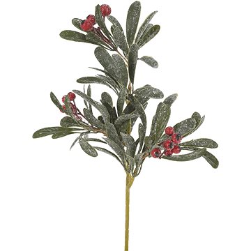 

H&L Vánoční dekorace - větvička s bobulemi, zelená, 34 cm