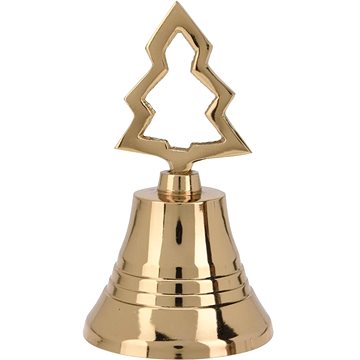 

H&L Zlatý vánoční zvonek 10 cm, stromek