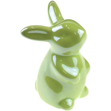 

DOMMIO Velikonoční dekorace - Zajíček keramický, zelený, 9 cm