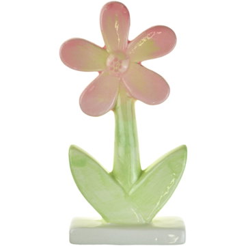 

DOMMIO Velikonoční dekorace - Kytička keramická, růžová, 15 cm