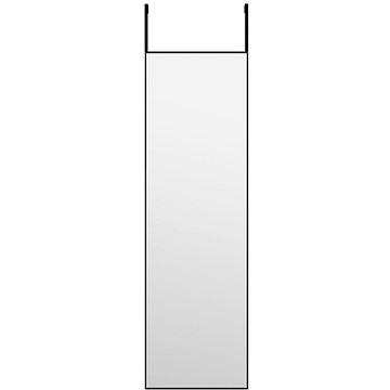 

Shumee Na dveře černé 30 × 100 cm sklo a hliník