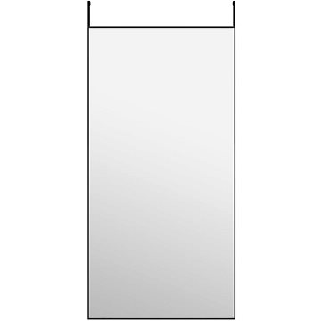 

Shumee Na dveře černé 50 × 100 cm sklo a hliník