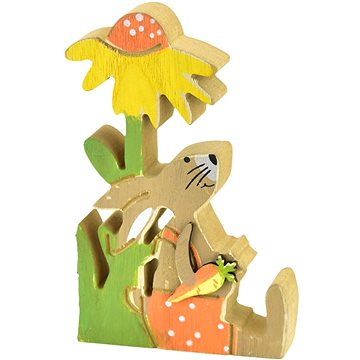 

DOMMIO Velikonoční dekorace - Květina se zajíčkem, 15 cm