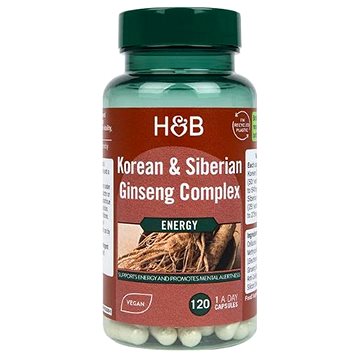 

Holland & Barrett Komplex korejského a sibiřského ženšenu, 120 kapslí