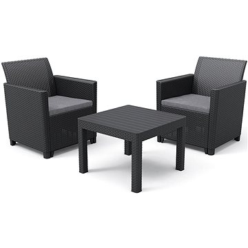 

KETER Set zahradního nábytku CLAIRE balcony, grafit
