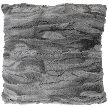 

H&L Dekorační polštář Furry 45 × 45 cm, šedý