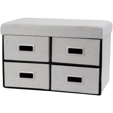 StarDeco Úložná komoda v šedé barvě 38 cm FU223WH