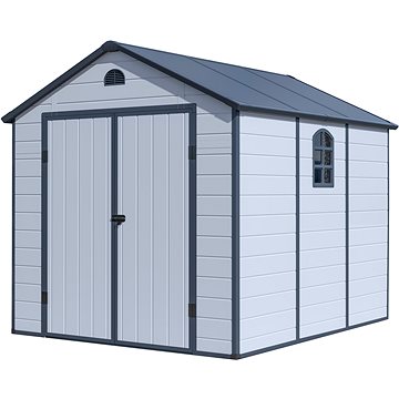 

G21 Domek zahradní Boston 670 - 241 × 278 cm, světle šedý