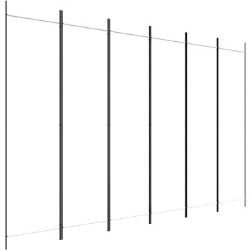 

Shumee 6dílný paraván bílý 300 × 200 cm textil, 350190