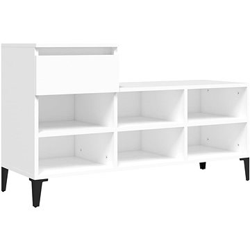 

Botník bílý 102 × 36 × 60 cm kompozitní dřevo