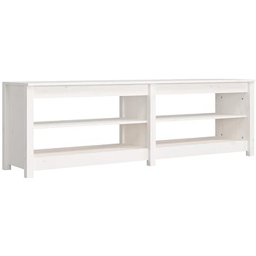 

Lavice s botníkem bílá 160 × 36,5 × 50 cm masivní borovice