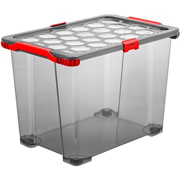 

ROTHO Evo tota l box s kolečky 65 l transparentní antracit