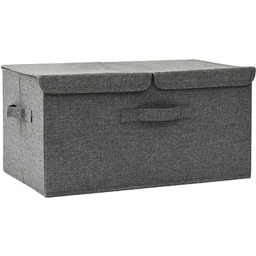 

SHUMEE Úložný box 50 × 30 × 25 cm antracitový textil