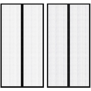 

SHUMEE Dveřní závěs proti hmyzu 210 × 100 cm magnetický černý