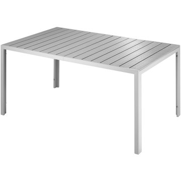 

TECTAKE Zahradní stůl Bianca, stříbrný 150 cm