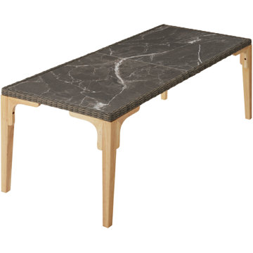 

TECTAKE Zahradní stůl Foggia 196 cm, béžový