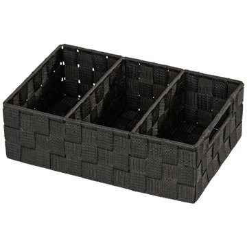 

Wenko Kompaktní organizér Adria black, kvalitní plast