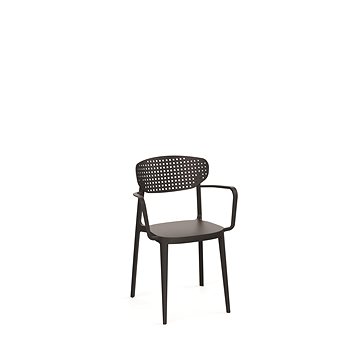 

ROJAPLAST Židle zahradní AIRE ARMCHAIR, antracit