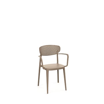 

ROJAPLAST Židle zahradní AIRE ARMCHAIR, taupe