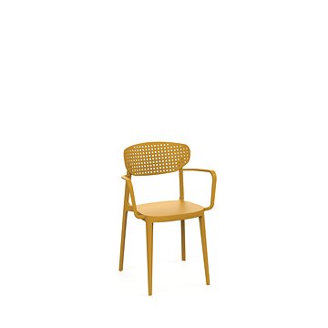

ROJAPLAST Židle zahradní AIRE ARMCHAIR, hořčicová žlutá