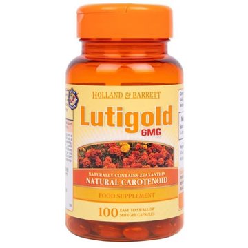 

Holland & Barrett Lutigold Lutein 6 mg, 100 softgel kapslí