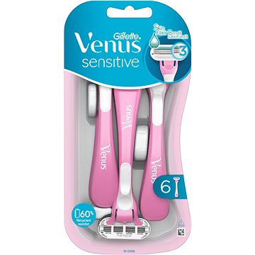 

GILLETTE Venus Sensitive Smooth, dámská holítka, 6 ks
