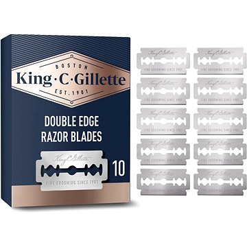 KING C. GILLETTE Double Edge 10 ks - Žiletky