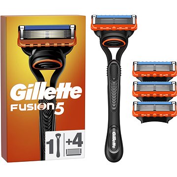GILLETTE Fusion5 Pánský Holicí Strojek – 4 Holicí Hlavice  - Holicí strojek