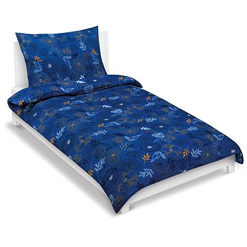 

BELLATEX Povlečení krep 80/518 louka tm.modrá 140 × 200, 70 × 90