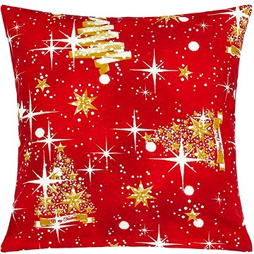 

BELLATEX Povláček VÁNOCE 40 × 40 cm 55/126 vánoční stromek zlatý