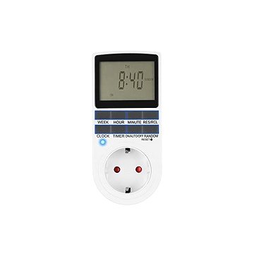 

Iso Trade Časovač zapnutí a vypnutí do elektrické zásuvky