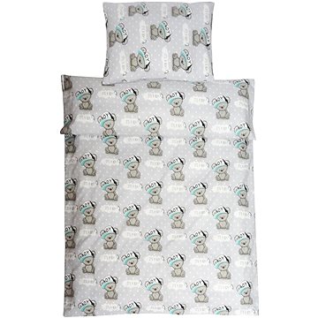 

4sleep Bavlněné povlečení 100 × 135 + 40 × 60 - Boy šedý