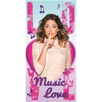 

Faro Dětská osuška 70 × 140 cm, Violetta 06 Music Love