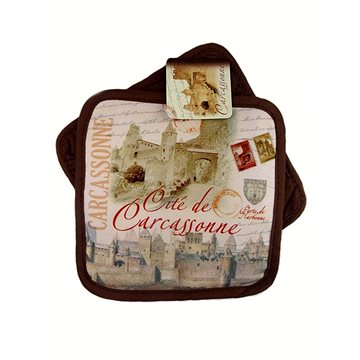 

Kuchyňská chňapka/podložka - Cité de Carcassonne hnědá