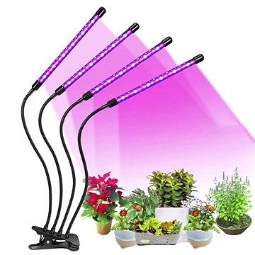 

HurtDex LED lampa na podporu růstu rostlin - 4× 80 LED